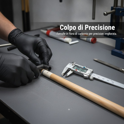 Tubo carbonio per puntale - in,